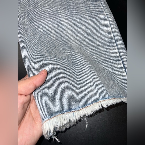 Rehab Lab | Double Waist Band Cut out Relaxed High Waist Jeans Size Small EUC - Picture 3 of 12